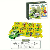 CHILDREN'S EDUCATIONAL PUZZLE TRACK CAR PLAY SET
