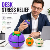 Rotatable Fidget Ball 3D Printed Push Pop Stress Relief Sensory Toy