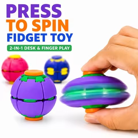 Rotatable Fidget Ball 3D Printed Push Pop Stress Relief Sensory Toy