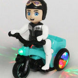 LED Lit Dancing Tricycle Rotating Electric Toy with Light