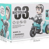 LED Lit Dancing Tricycle Rotating Electric Toy with Light