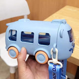 BUS SHAPE WATER BOTTLE WITH STRAP