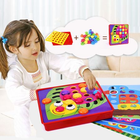3D Button Art Toys - KidoKraze