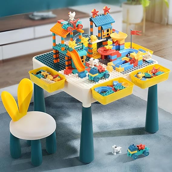 Multi-Function Table - Adaptable Building Block Table for Kids
