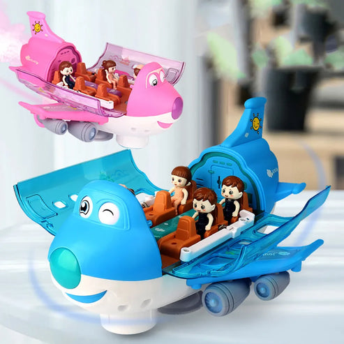Light & Musical 360 Rotating Gear Airplan