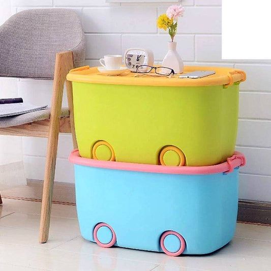 Aqua Multi-Purpose Plastic Extra Large Storage Container Box - KidoKraze