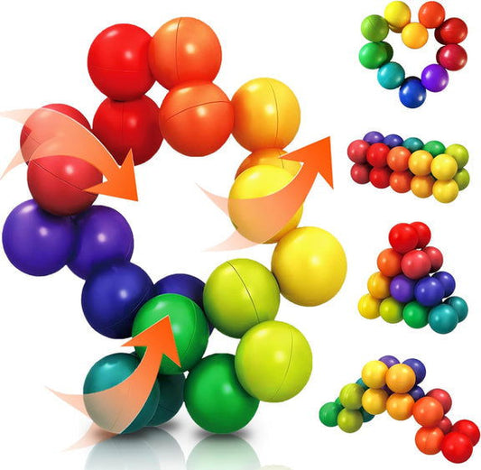 Colorful Learning Sensory Grapes Rotating Puzzle Ball - KidoKraze