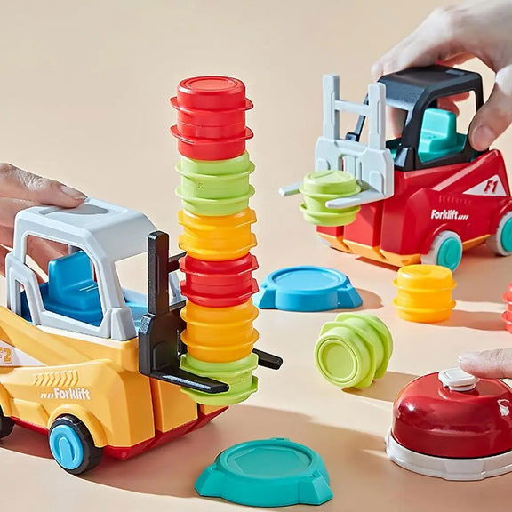 Engineer Forklift Transport Stacking Balance Game - KidoKraze