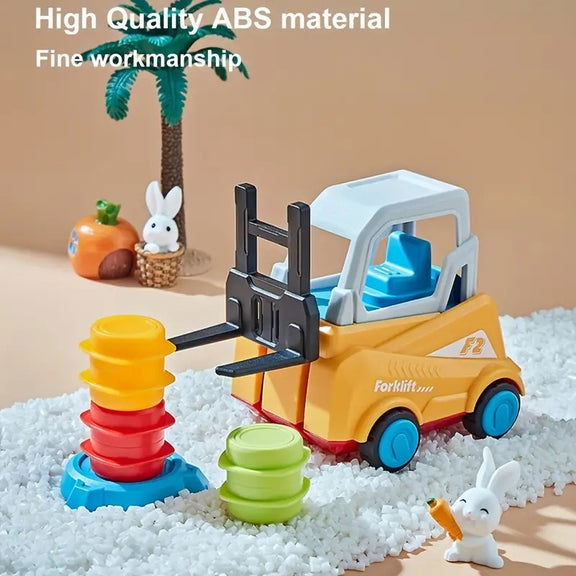 Engineer Forklift Transport Stacking Balance Game - KidoKraze