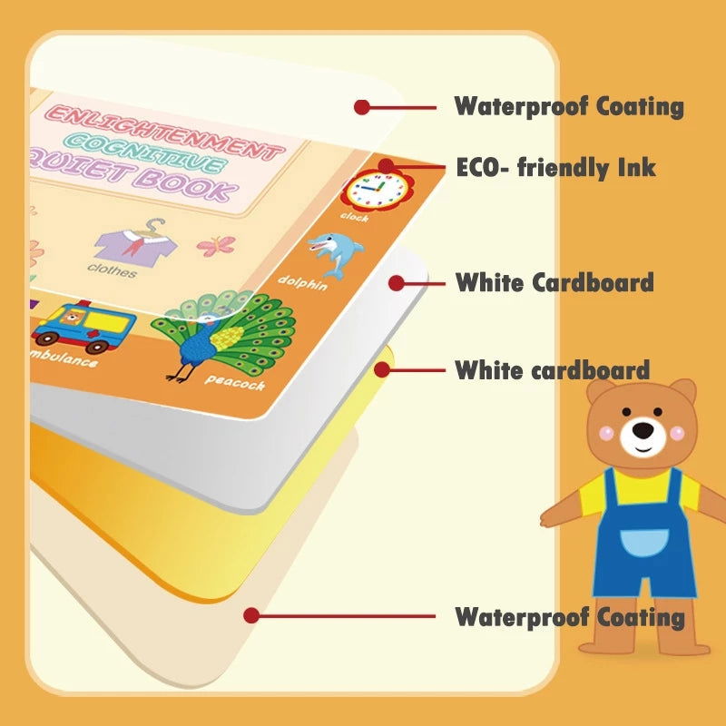 Montessori Kate's Quiet  Book For Kid - KidoKraze