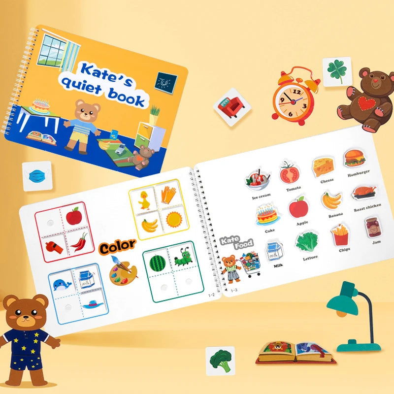 Montessori Kate's Quiet  Book For Kid - KidoKraze