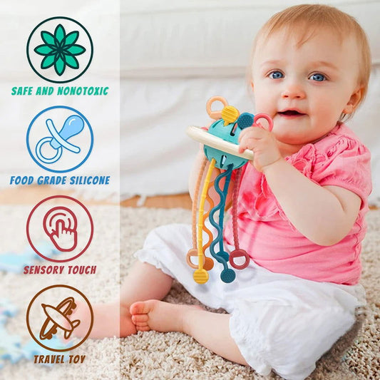 Montessori Sensory Pull String Toy - KidoKraze