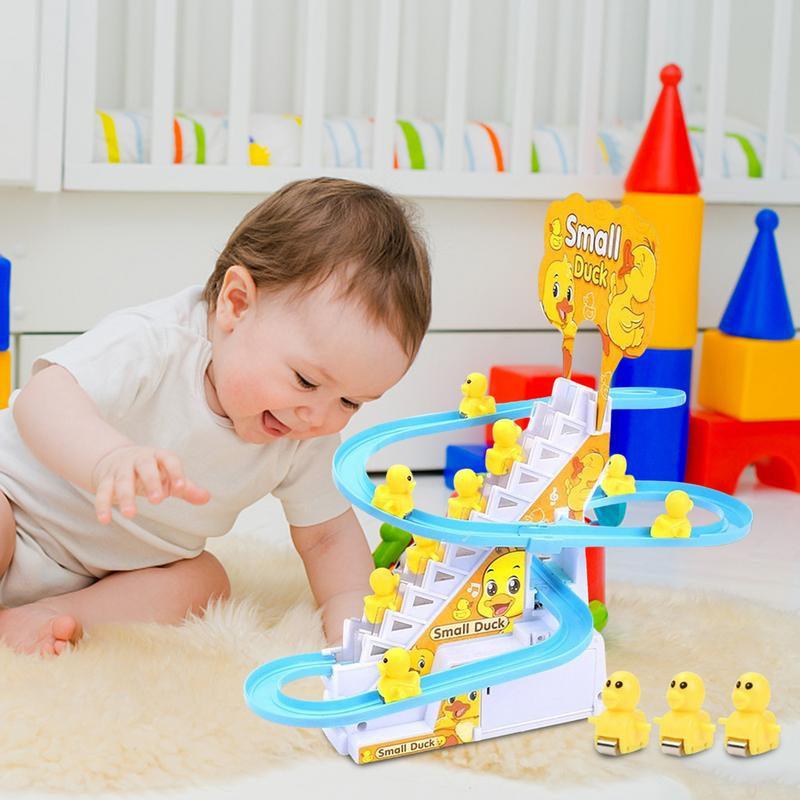 Musical Duck Track Set Toy for Babies - Light-Up Learning Fun - KidoKraze