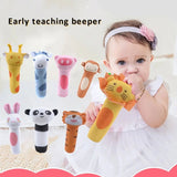 Plush Animal Hand Cranked Stick Stuff Toy (Pack of 5) - KidoKraze