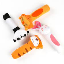 Plush Animal Hand Cranked Stick Stuff Toy (Pack of 5) - KidoKraze