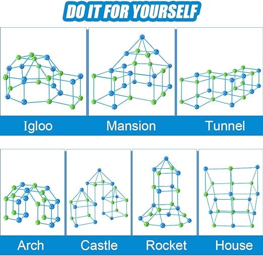 Tent Construction Building Blocks - KidoKraze