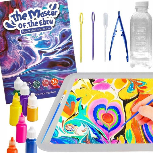 The Master of the Ebru Water Marble Painting 8 Color - KidoKraze
