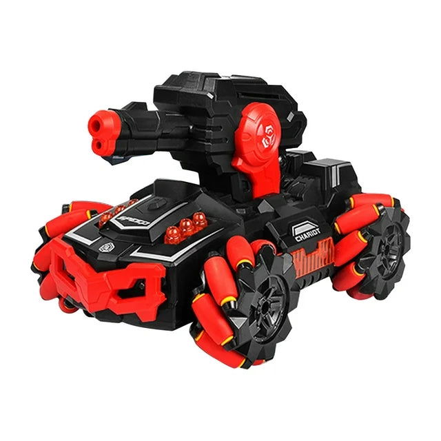 Water Balls Bomb Fire RC Tank with Light Sound & Smoke - KidoKraze