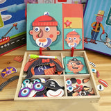 Wooden Magnetic Puzzle Game - KidoKraze