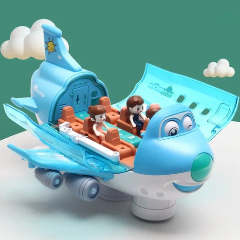 Light & Musical 360 Rotating Gear Airplan