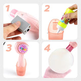 Elastic Smoke Bubble Machine USB Rechargeable Portable Bubble Maker Elastic Bubble Fog Wand for Kids Electric Bubble Blower