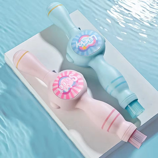 Elastic Smoke Bubble Machine USB Rechargeable Portable Bubble Maker Elastic Bubble Fog Wand for Kids Electric Bubble Blower