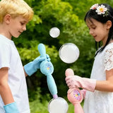 Elastic Smoke Bubble Machine USB Rechargeable Portable Bubble Maker Elastic Bubble Fog Wand for Kids Electric Bubble Blower